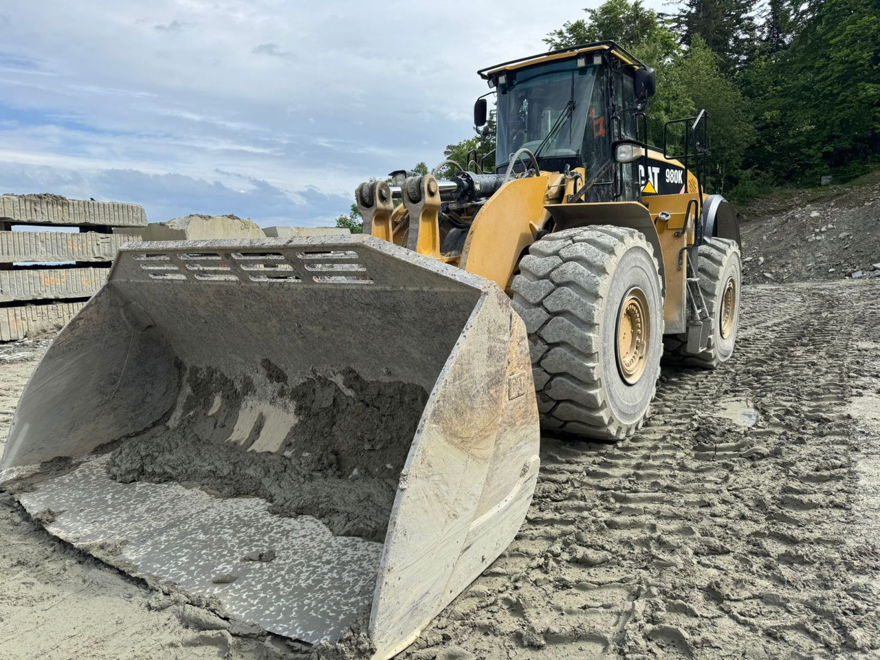 CAT 980K Block Handler,Bucket + forks,Schaufel+Gabel - Cargadora de ruedas: foto 1 CAT 980K Block Handler,Bucket + forks,Schaufel+Gabel - Cargadora de ruedas: foto 1