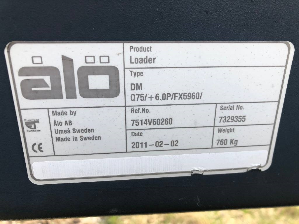 Reservdelar / Parts till Ålö / Trima Q75 Quicke - Cargador frontal para tractor: foto 3 Reservdelar / Parts till Ålö / Trima Q75 Quicke - Cargador frontal para tractor: foto 3