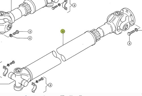 CLAAS TARGO K70 Wałek Przegubowy CZĘŚCI 0003148784 00 0314 878 4 - Transmisión para Equipo de manutención: foto 1 CLAAS TARGO K70 Wałek Przegubowy CZĘŚCI 0003148784 00 0314 878 4 - Transmisión para Equipo de manutención: foto 1