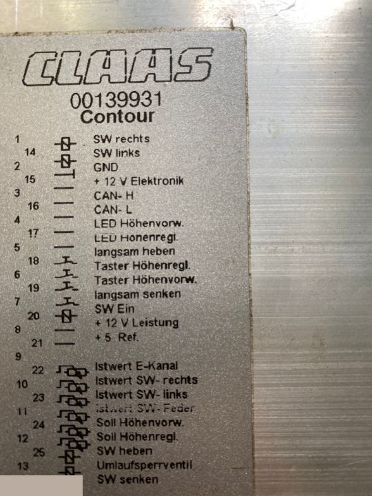 Claas Lexion 510 520 530 540 550 560 570 600 - AUTO CONTOUR 00139931 - Unidad de control para Maquinaria agrícola: foto 1 Claas Lexion 510 520 530 540 550 560 570 600 - AUTO CONTOUR 00139931 - Unidad de control para Maquinaria agrícola: foto 1
