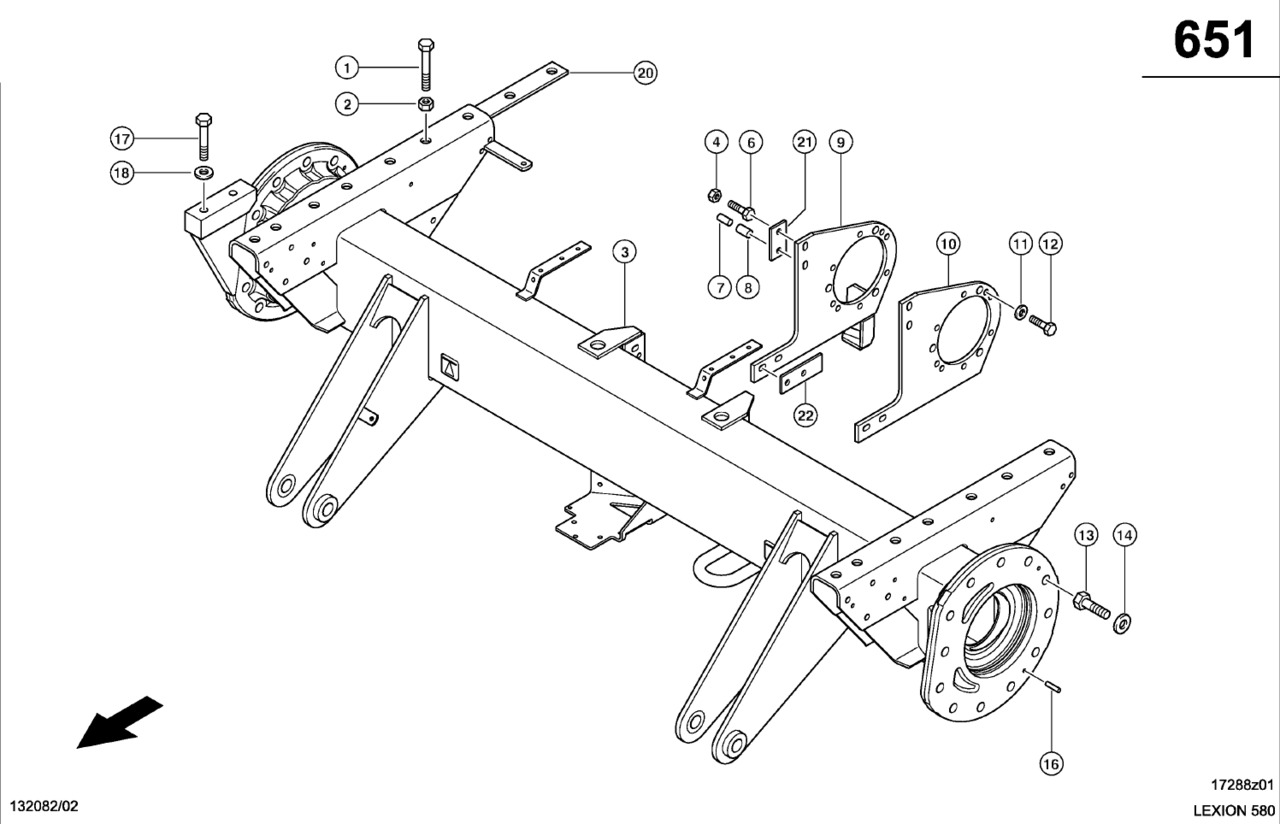 Claas Lexion 580 OŚ NAPĘDZANA 0007700073 (Oś napędowa) - Eje y piezas para Cosechadora de granos: foto 1 Claas Lexion 580 OŚ NAPĘDZANA 0007700073 (Oś napędowa) - Eje y piezas para Cosechadora de granos: foto 1