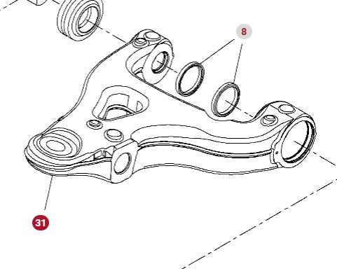 Fendt Vario 1038 1042 1046 1050 GEN 3 Wahacz Kompletny Prawa Lewa Strona F530300051160 F530300051170 - Tirante para Maquinaria agrícola: foto 1 Fendt Vario 1038 1042 1046 1050 GEN 3 Wahacz Kompletny Prawa Lewa Strona F530300051160 F530300051170 - Tirante para Maquinaria agrícola: foto 1