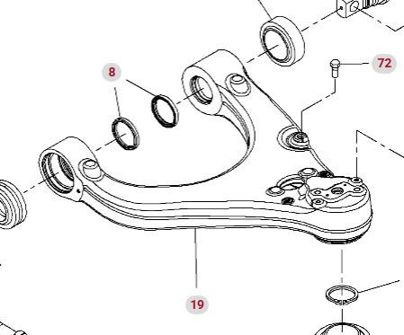 Fendt Vario 1038 1042 1046 1050 GEN 3 Wahacz Kompletny Prawy Prawa Strona F530300051090 - Tirante para Maquinaria agrícola: foto 1 Fendt Vario 1038 1042 1046 1050 GEN 3 Wahacz Kompletny Prawy Prawa Strona F530300051090 - Tirante para Maquinaria agrícola: foto 1