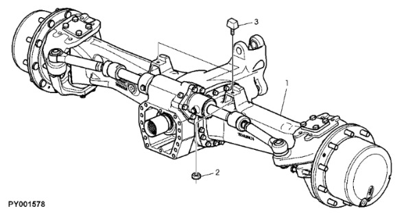 John Deere 7530 Premium - Oś przednia AL170962 - Eje delantero para Maquinaria agrícola: foto 1 John Deere 7530 Premium - Oś przednia AL170962 - Eje delantero para Maquinaria agrícola: foto 1