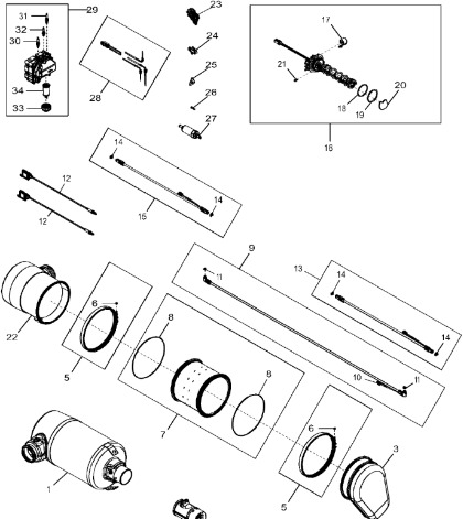 John Deere 9470RX - Rura wydechowa DZ101400 (Silnik) - Tubo de escape para Maquinaria agrícola: foto 1 John Deere 9470RX - Rura wydechowa DZ101400 (Silnik) - Tubo de escape para Maquinaria agrícola: foto 1