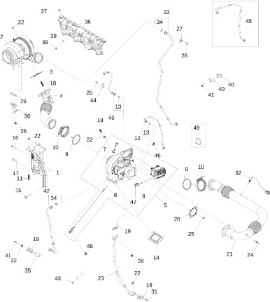 John Deere 9470RX - Urządzenie uruchamiające DZ114562 (Silnik) - Motor y piezas para Tractor: foto 1 John Deere 9470RX - Urządzenie uruchamiające DZ114562 (Silnik) - Motor y piezas para Tractor: foto 1