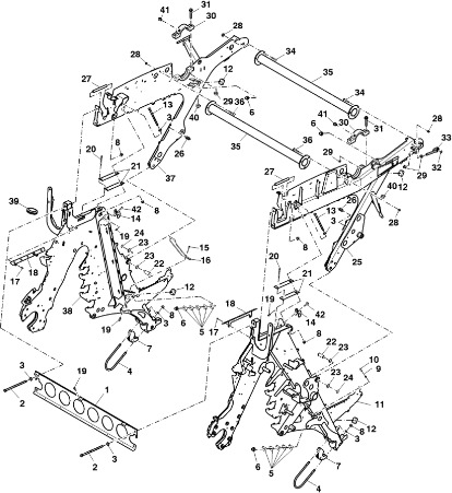 John Deere 960 - Rama DC212556 (Rama, pokrywy, róźne) - Bastidor/ Chasis para Rotoempacadora: foto 1 John Deere 960 - Rama DC212556 (Rama, pokrywy, róźne) - Bastidor/ Chasis para Rotoempacadora: foto 1