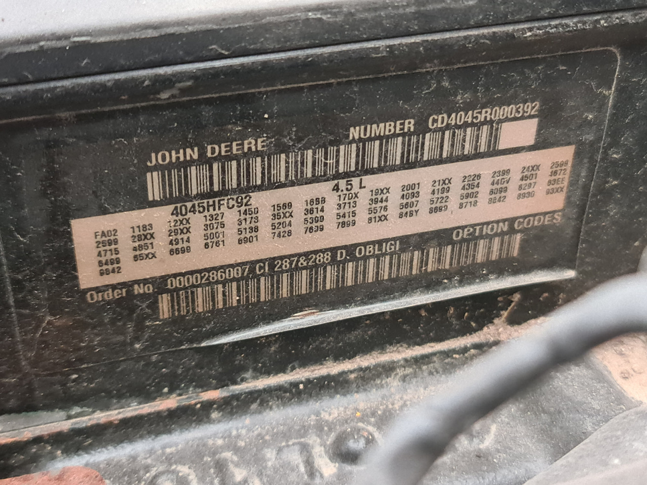 John Deere Silnik PowerTech PWX 4045HFC92 4.5L - Motor para Maquinaria agrícola: foto 2 John Deere Silnik PowerTech PWX 4045HFC92 4.5L - Motor para Maquinaria agrícola: foto 2