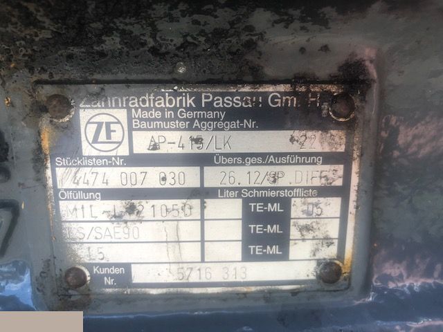 Most napędowy ZF AP-415/LK - Półoś - Palier para Maquinaria agrícola: foto 3 Most napędowy ZF AP-415/LK - Półoś - Palier para Maquinaria agrícola: foto 3