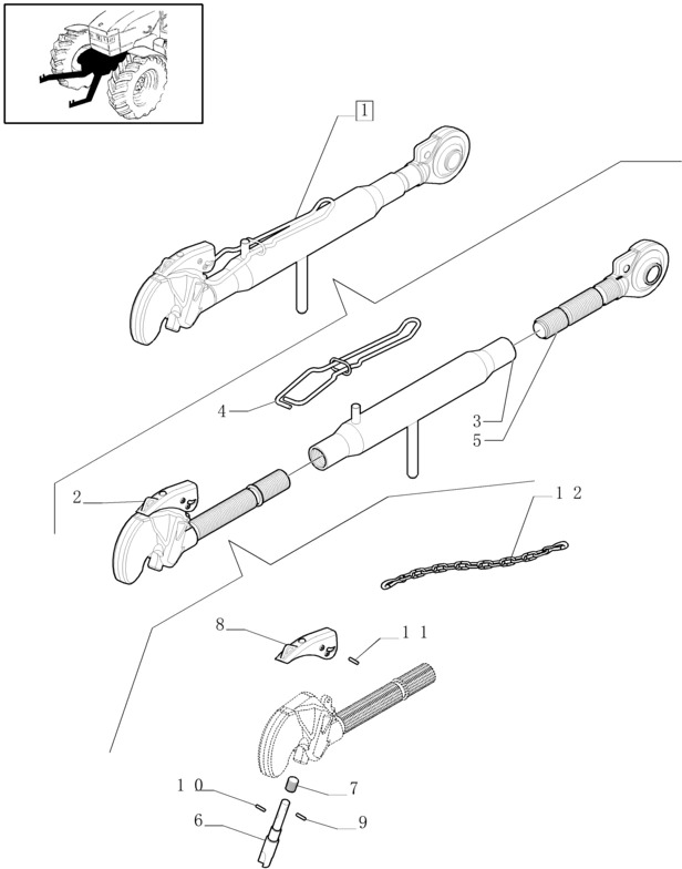 New Holland T6010 Hak 1-32-274-029 - Bastidor/ Chasis para Tractor: foto 1 New Holland T6010 Hak 1-32-274-029 - Bastidor/ Chasis para Tractor: foto 1