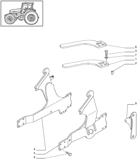 New Holland T6010 Rama 84473365 - Bastidor/ Chasis para Tractor: foto 1 New Holland T6010 Rama 84473365 - Bastidor/ Chasis para Tractor: foto 1