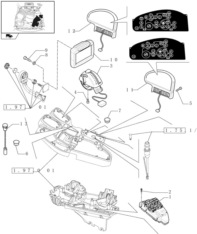 New Holland T6010 Urządzenie sterujące 84172499 - Sistema eléctrico para Tractor: foto 1 New Holland T6010 Urządzenie sterujące 84172499 - Sistema eléctrico para Tractor: foto 1