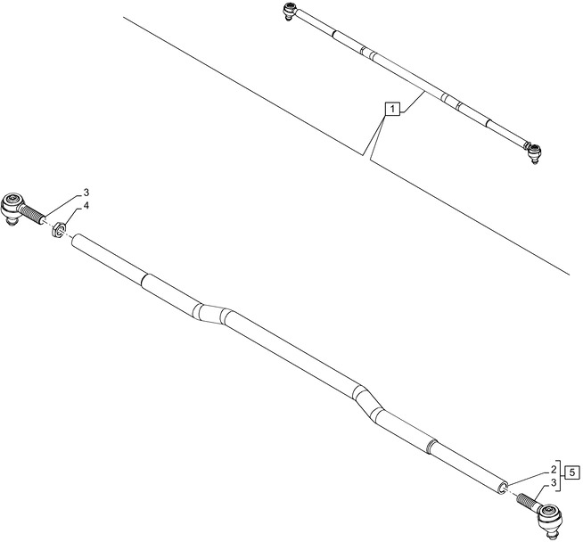 New Holland T6010 Zesp drazka kier pop 87332630 - Dirección para Tractor: foto 1 New Holland T6010 Zesp drazka kier pop 87332630 - Dirección para Tractor: foto 1