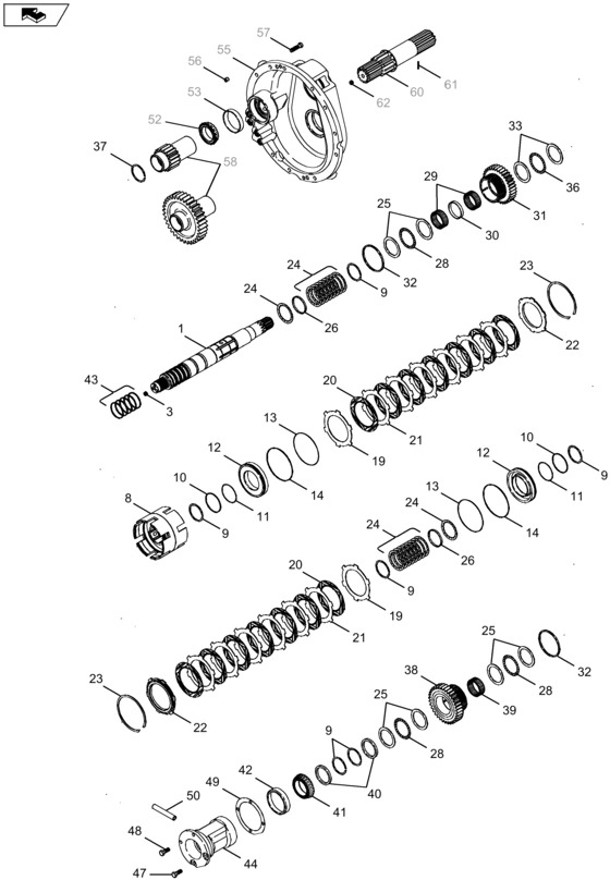 New Holland T6090 Shaft assy. 87425385 - Transmisión para Tractor: foto 1 New Holland T6090 Shaft assy. 87425385 - Transmisión para Tractor: foto 1