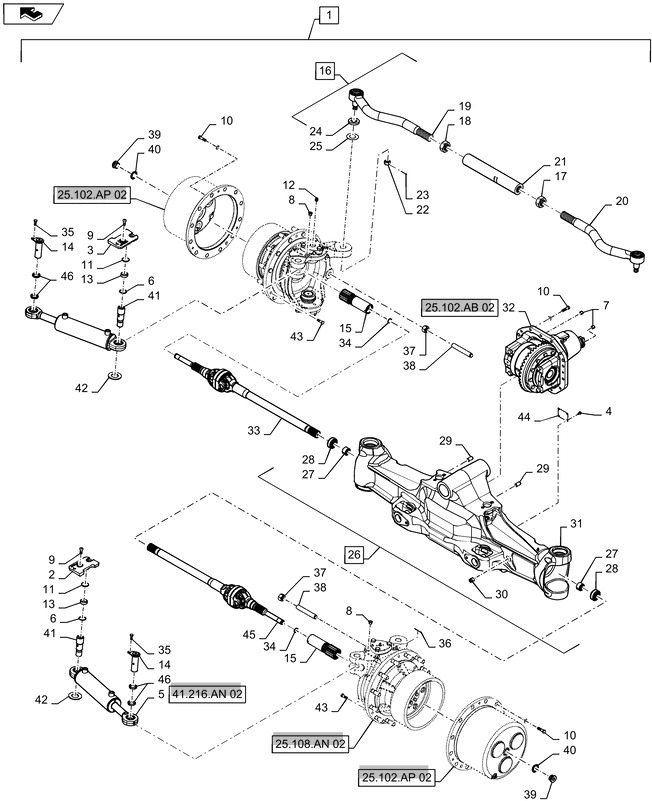 New Holland T6090 T6070 Pręt 84337044 - Dirección para Tractor: foto 1 New Holland T6090 T6070 Pręt 84337044 - Dirección para Tractor: foto 1