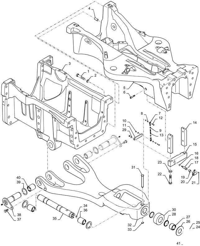 New Holland T6090 T6070 Rama 84474482 - Bastidor/ Chasis para Tractor: foto 1 New Holland T6090 T6070 Rama 84474482 - Bastidor/ Chasis para Tractor: foto 1