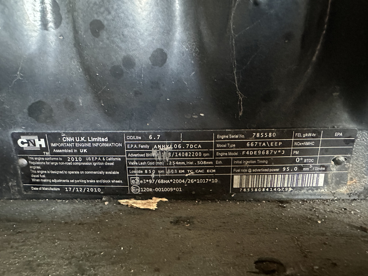 New holland silnik Model: F4DE9687 , model type: 667TA , części blok wał głowica korbowód - Motor para Maquinaria agrícola: foto 3 New holland silnik Model: F4DE9687 , model type: 667TA , części blok wał głowica korbowód - Motor para Maquinaria agrícola: foto 3