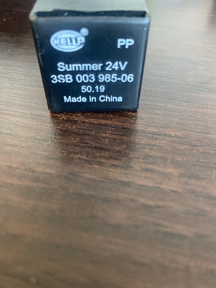 Przekażnik Hella Summer 24V 3SB 003 985-06 50.19 - Relé para Maquinaria agrícola: foto 1 Przekażnik Hella Summer 24V 3SB 003 985-06 50.19 - Relé para Maquinaria agrícola: foto 1