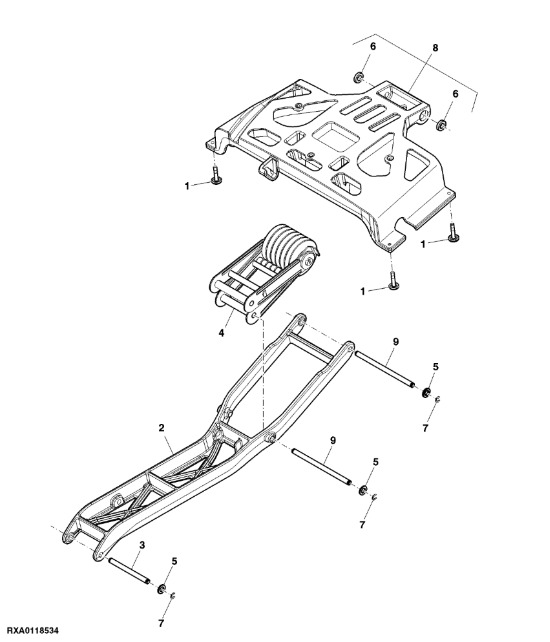 RE211188 John Deere 8345R - Zespół spręźyny - Suspensión para Tractor: foto 1 RE211188 John Deere 8345R - Zespół spręźyny - Suspensión para Tractor: foto 1