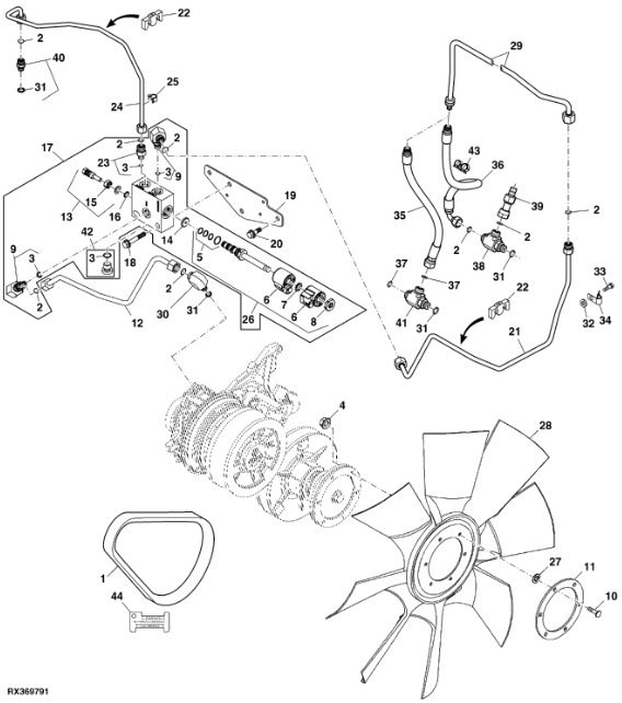 RE268241 John Deere 8345R - Hydr. zawór ster. przepł. - Válvula hidráulica para Tractor: foto 1 RE268241 John Deere 8345R - Hydr. zawór ster. przepł. - Válvula hidráulica para Tractor: foto 1