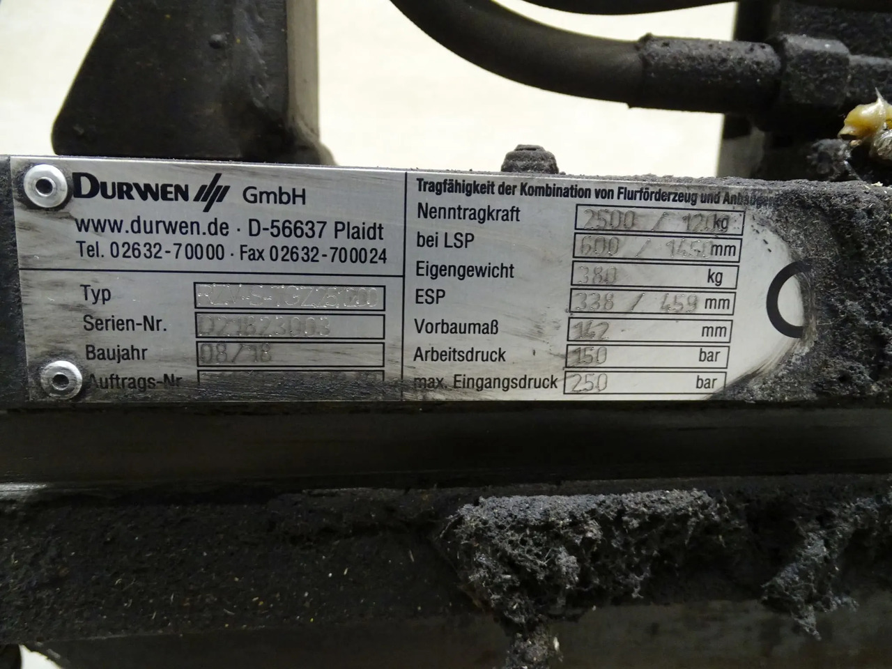 Durwen RZV-S-TGZ.25.1200 - Implemento para Equipo de manutención: foto 4 Durwen RZV-S-TGZ.25.1200 - Implemento para Equipo de manutención: foto 4