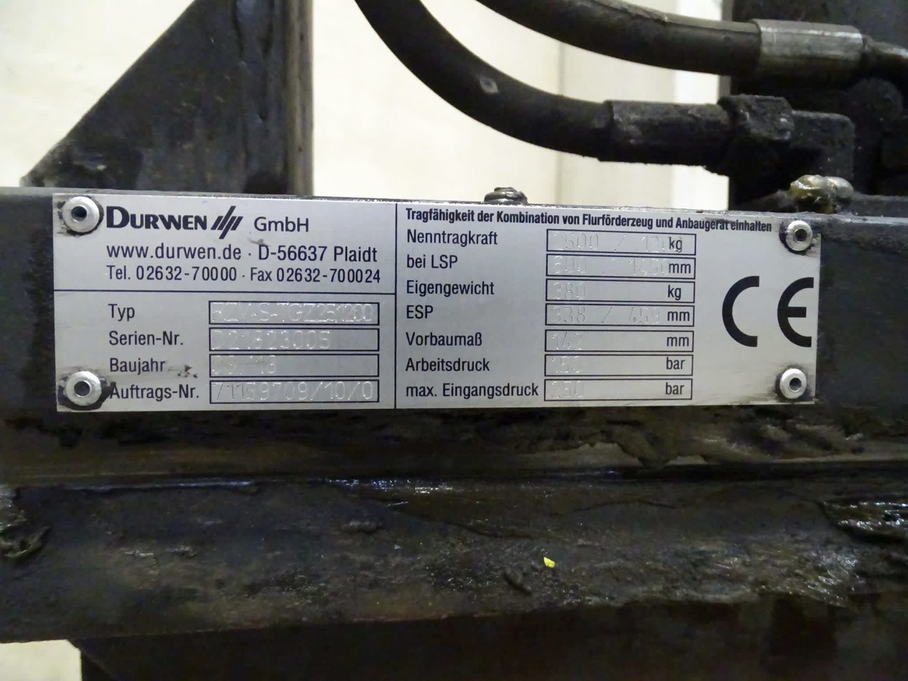Durwen RZV-S-TGZ.25.1200 - Implemento para Equipo de manutención: foto 4 Durwen RZV-S-TGZ.25.1200 - Implemento para Equipo de manutención: foto 4