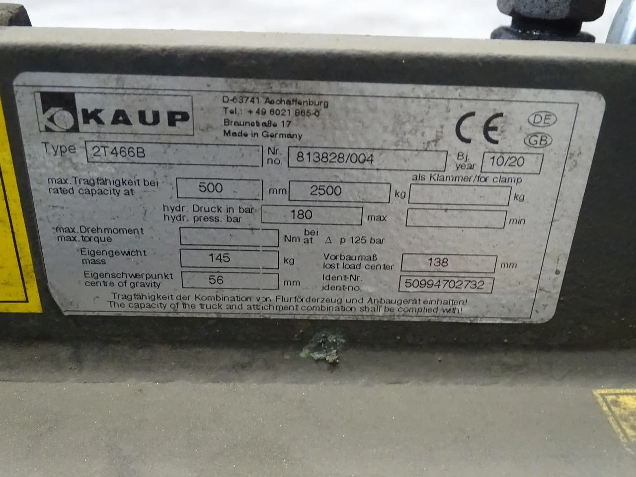 Kaup 2T466B - Implemento para Equipo de manutención: foto 3 Kaup 2T466B - Implemento para Equipo de manutención: foto 3