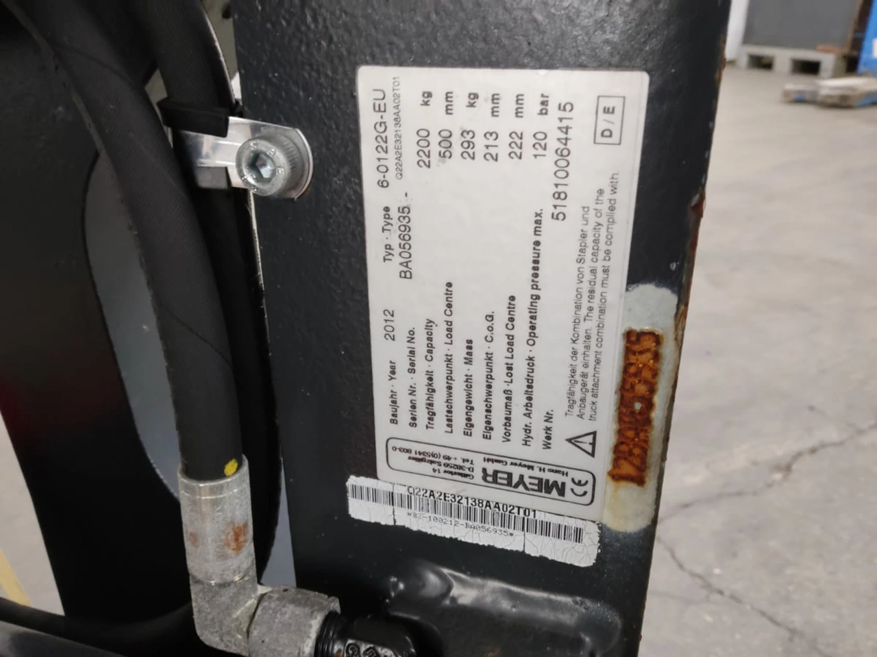 Meyer 6-0122G-EU - Implemento para Equipo de manutención: foto 4 Meyer 6-0122G-EU - Implemento para Equipo de manutención: foto 4