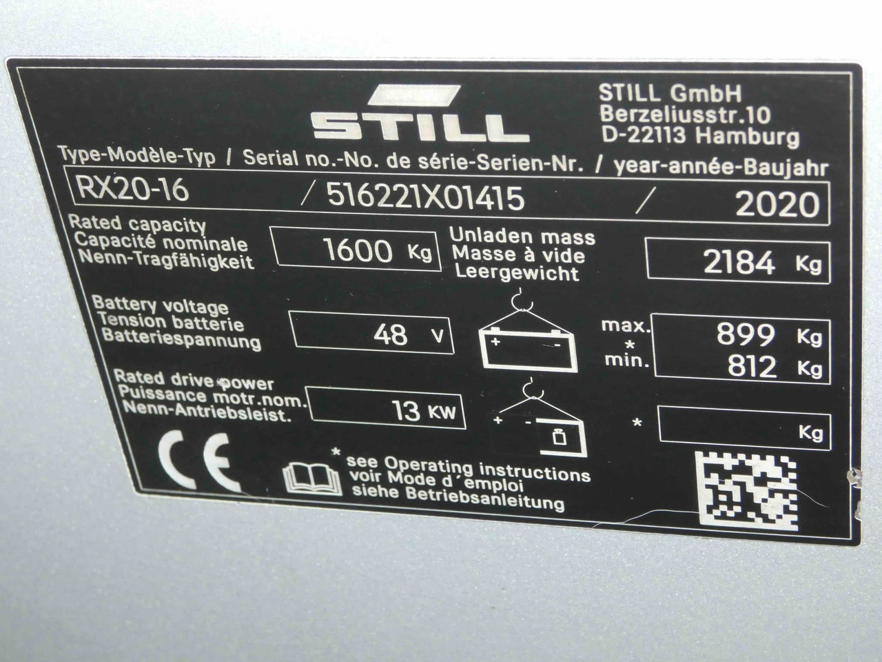 STILL RX20-16 - Carretilla elevadora eléctrica: foto 4 STILL RX20-16 - Carretilla elevadora eléctrica: foto 4