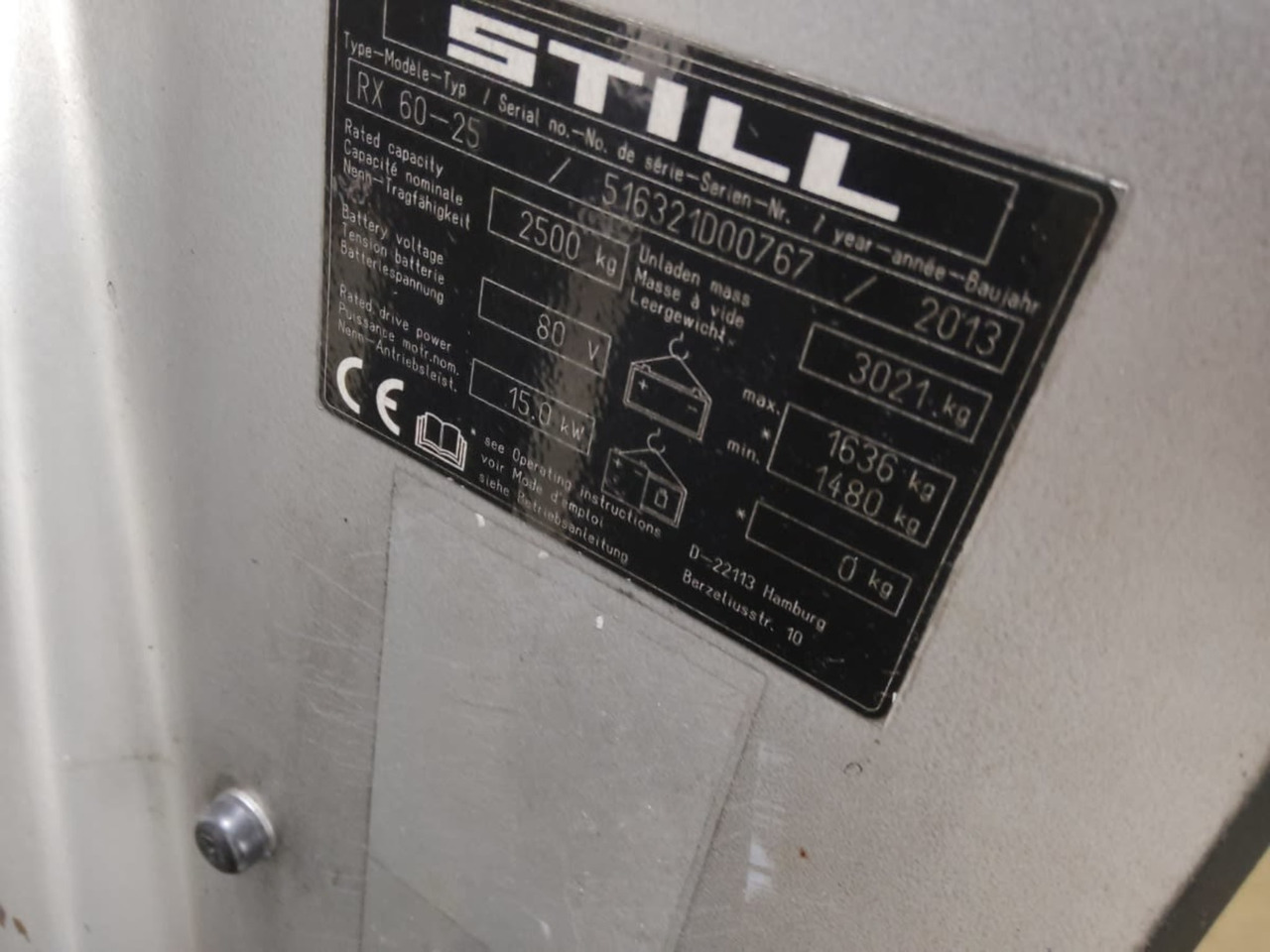 STILL RX60-25 - Carretilla elevadora eléctrica: foto 2 STILL RX60-25 - Carretilla elevadora eléctrica: foto 2