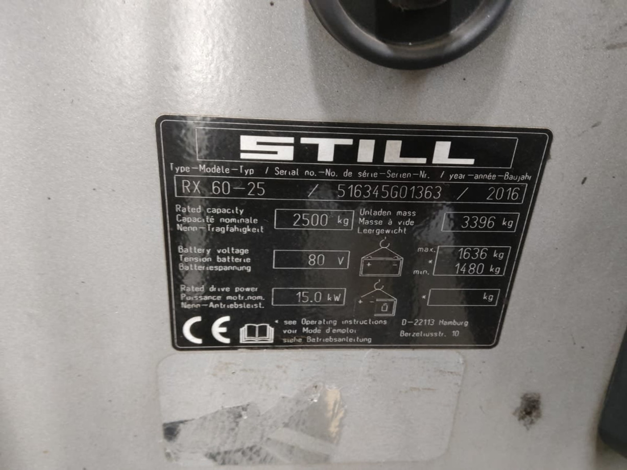 STILL RX60-25 - Carretilla elevadora eléctrica: foto 2 STILL RX60-25 - Carretilla elevadora eléctrica: foto 2