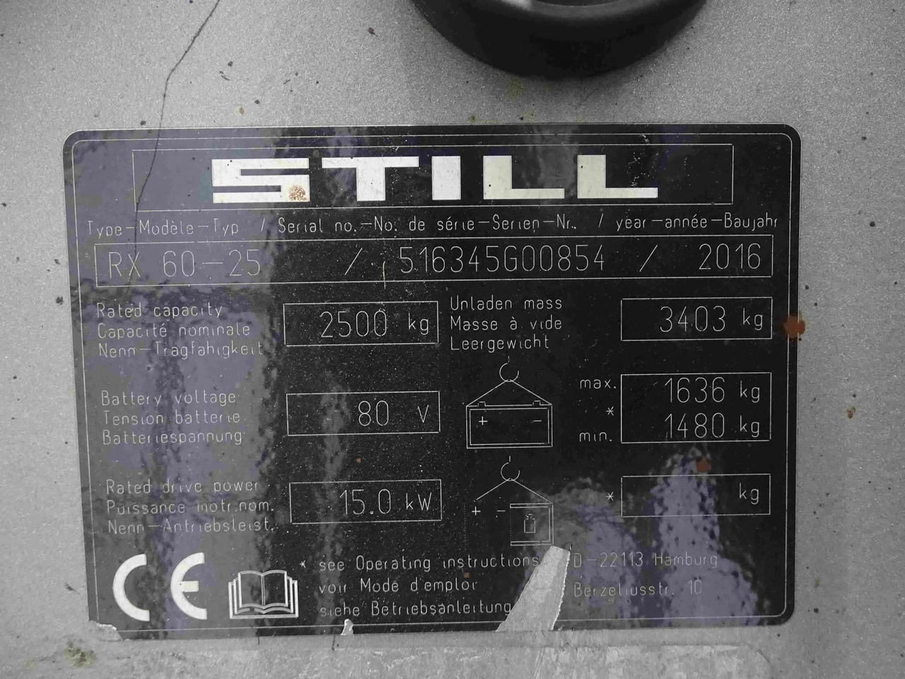 STILL RX60-25 - Carretilla elevadora eléctrica: foto 2 STILL RX60-25 - Carretilla elevadora eléctrica: foto 2