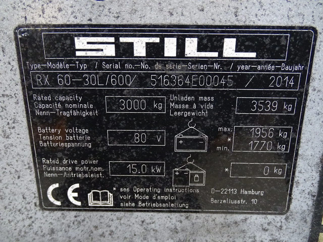 STILL RX60-30L/600 - Carretilla elevadora eléctrica: foto 5 STILL RX60-30L/600 - Carretilla elevadora eléctrica: foto 5