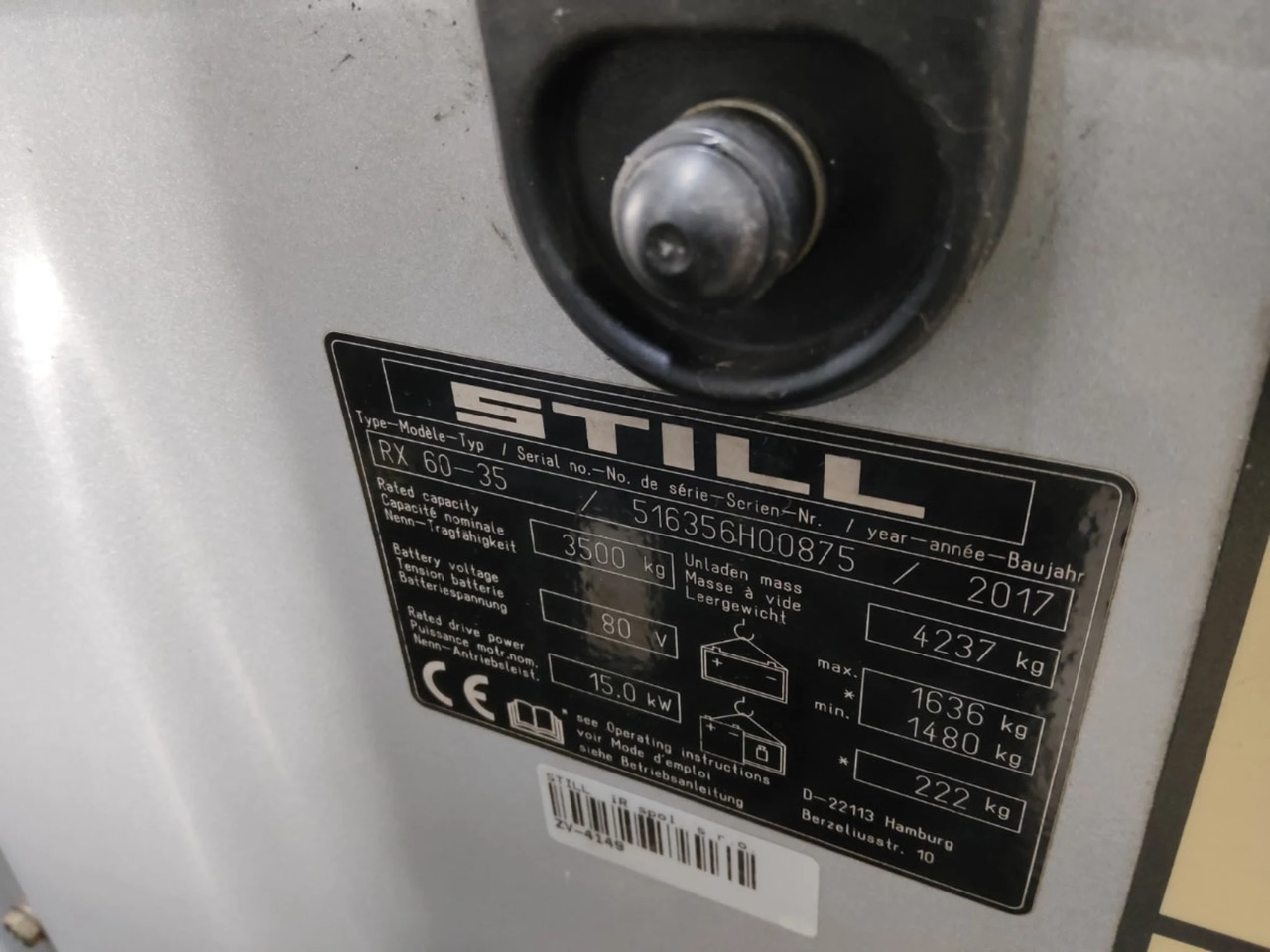 STILL RX60-35 - Carretilla elevadora eléctrica: foto 5 STILL RX60-35 - Carretilla elevadora eléctrica: foto 5