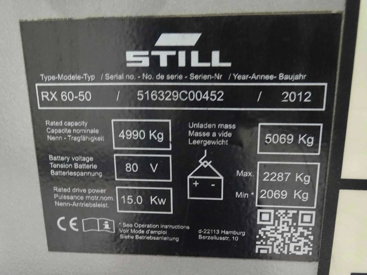STILL RX60-50 - Carretilla elevadora eléctrica: foto 5 STILL RX60-50 - Carretilla elevadora eléctrica: foto 5