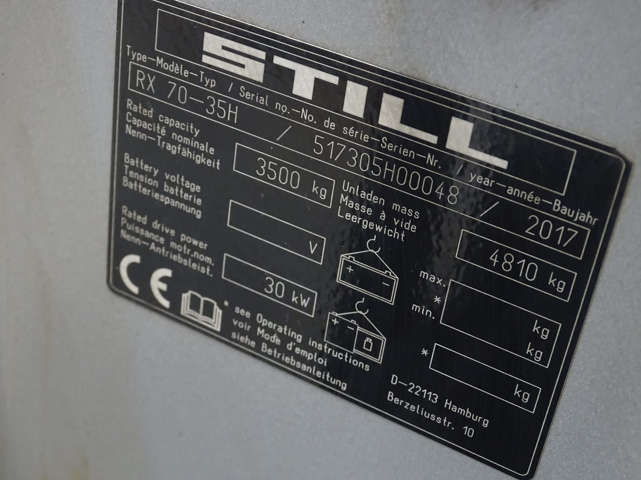 STILL RX70-35H - Carretilla elevadora diésel: foto 5 STILL RX70-35H - Carretilla elevadora diésel: foto 5