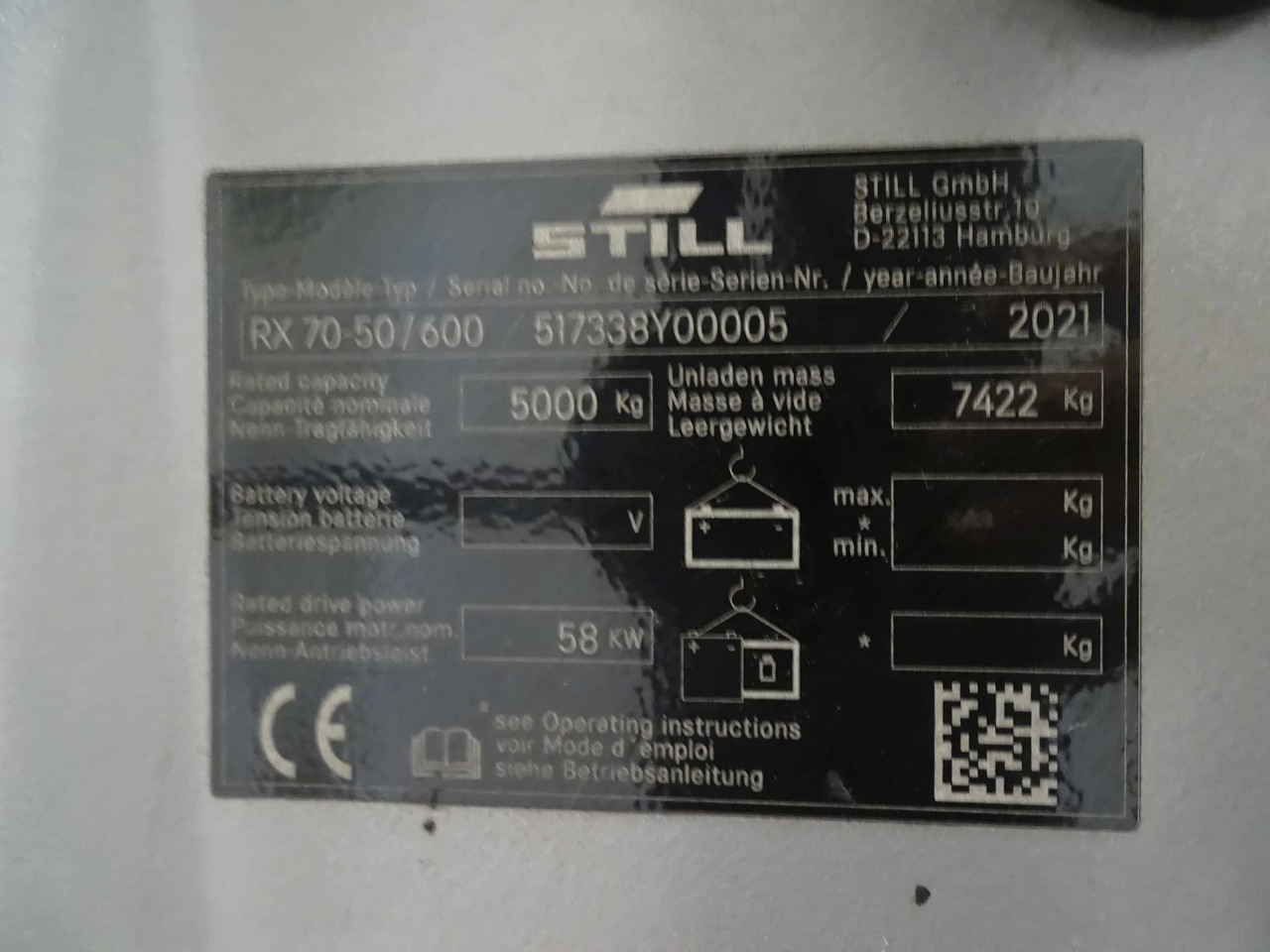 STILL RX70-50T/600 - Carretilla elevadora diésel: foto 5 STILL RX70-50T/600 - Carretilla elevadora diésel: foto 5