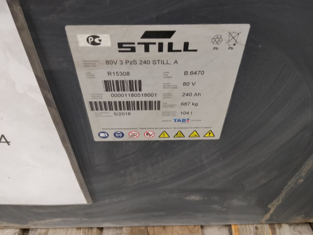 TAB Battery 80V 240Ah - Acumulador para Equipo de manutención: foto 2 TAB Battery 80V 240Ah - Acumulador para Equipo de manutención: foto 2