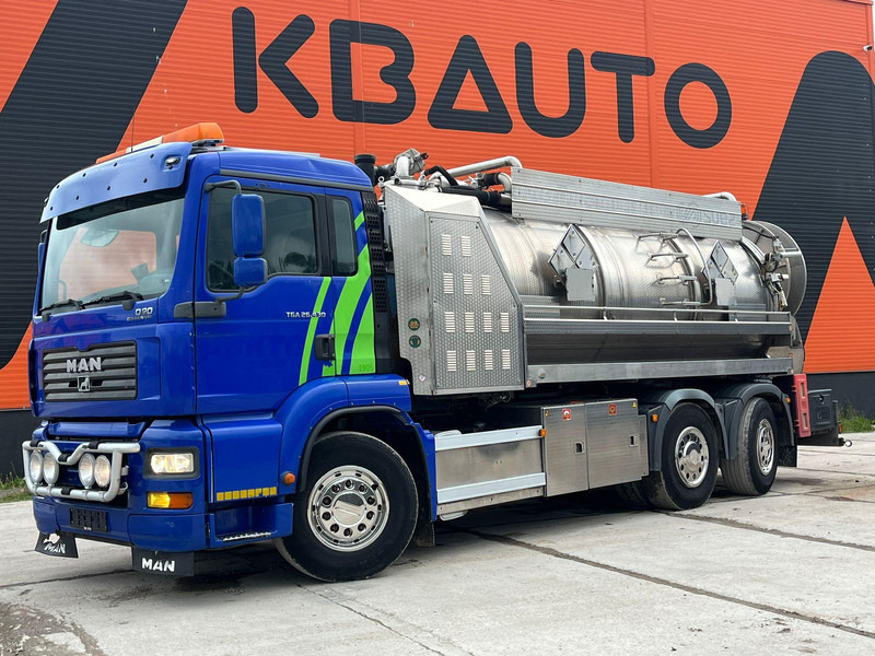 MAN TGA 26.430 6x2*4 TANK 13700 l / VACUUM MORO PM200R - 2283 hours / PRESSURE Pratissoli KF38 - 40 l/min - 150 bar - Limpieza de alcantarillado: foto 1 MAN TGA 26.430 6x2*4 TANK 13700 l / VACUUM MORO PM200R - 2283 hours / PRESSURE Pratissoli KF38 - 40 l/min - 150 bar - Limpieza de alcantarillado: foto 1
