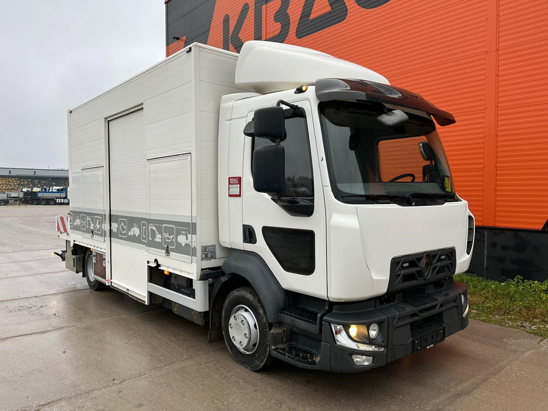 Renault D12 4x2 WORKSHOP ON WHEELS / FASSI M30A.13 / BOX L=4459 mm - Camión caja abierta, Camión grúa: foto 3 Renault D12 4x2 WORKSHOP ON WHEELS / FASSI M30A.13 / BOX L=4459 mm - Camión caja abierta, Camión grúa: foto 3