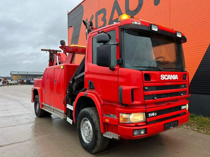 Scania P 114 4x4 BRO WRECKER / 2x WINCH 10 + 30 ton / CRANE Hiab 102-s-2 - Grua de remolque autos: foto 4 Scania P 114 4x4 BRO WRECKER / 2x WINCH 10 + 30 ton / CRANE Hiab 102-s-2 - Grua de remolque autos: foto 4