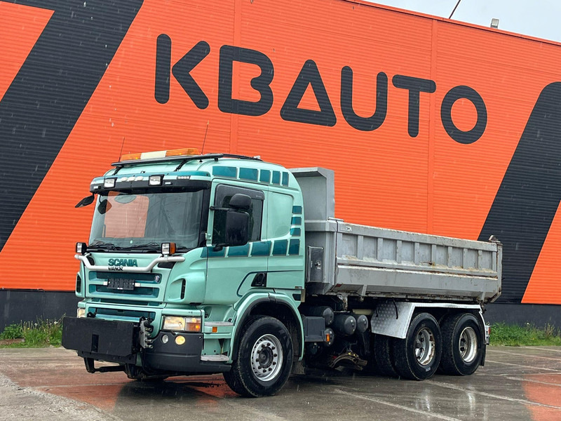 Scania P 420 6x4 UNDERBODY SCRAPER / RETARDER / BOX L=4947 mm - Camión volquete: foto 1 Scania P 420 6x4 UNDERBODY SCRAPER / RETARDER / BOX L=4947 mm - Camión volquete: foto 1