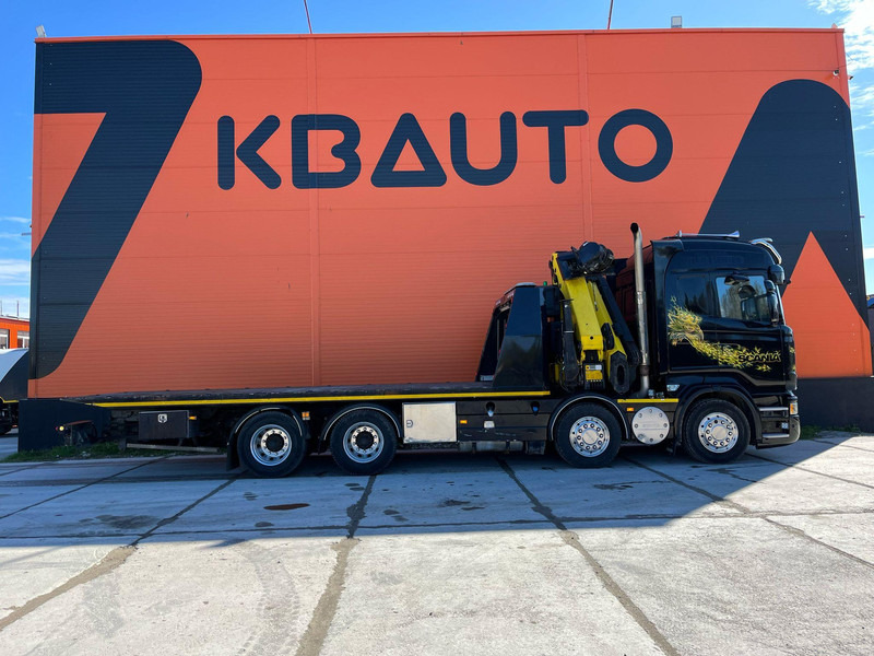 Scania R 560 8x4 PK 34002 / WINCH / FALCOM FAS 12000 / PLATFORM L=6564 mm - Camión portavehículos: foto 4 Scania R 560 8x4 PK 34002 / WINCH / FALCOM FAS 12000 / PLATFORM L=6564 mm - Camión portavehículos: foto 4