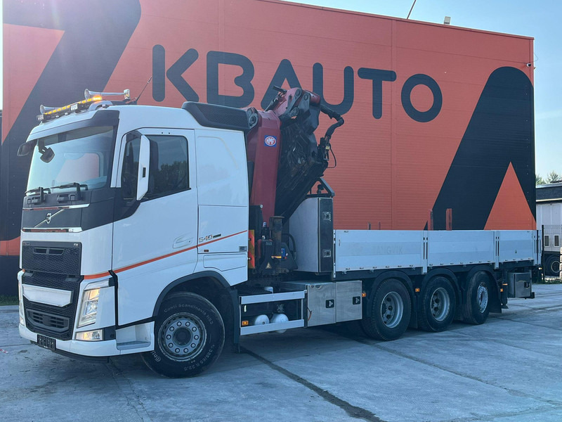 Volvo FH 540 8x4*4 HMF5020K-6 + JIB + WINCH / PLATFORM L=6508 mm - Camión caja abierta, Camión grúa: foto 2 Volvo FH 540 8x4*4 HMF5020K-6 + JIB + WINCH / PLATFORM L=6508 mm - Camión caja abierta, Camión grúa: foto 2