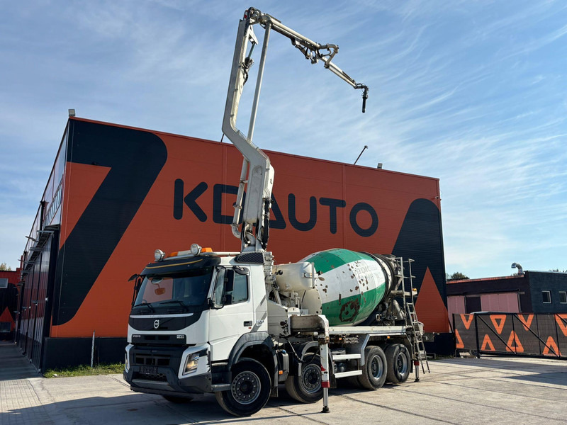 Volvo FMX 500 8x4 PUMI 24-3 - 24 m - 2303 hours / 7 m3 / FULL STEEL - Camión bomba de hormigón: foto 1 Volvo FMX 500 8x4 PUMI 24-3 - 24 m - 2303 hours / 7 m3 / FULL STEEL - Camión bomba de hormigón: foto 1
