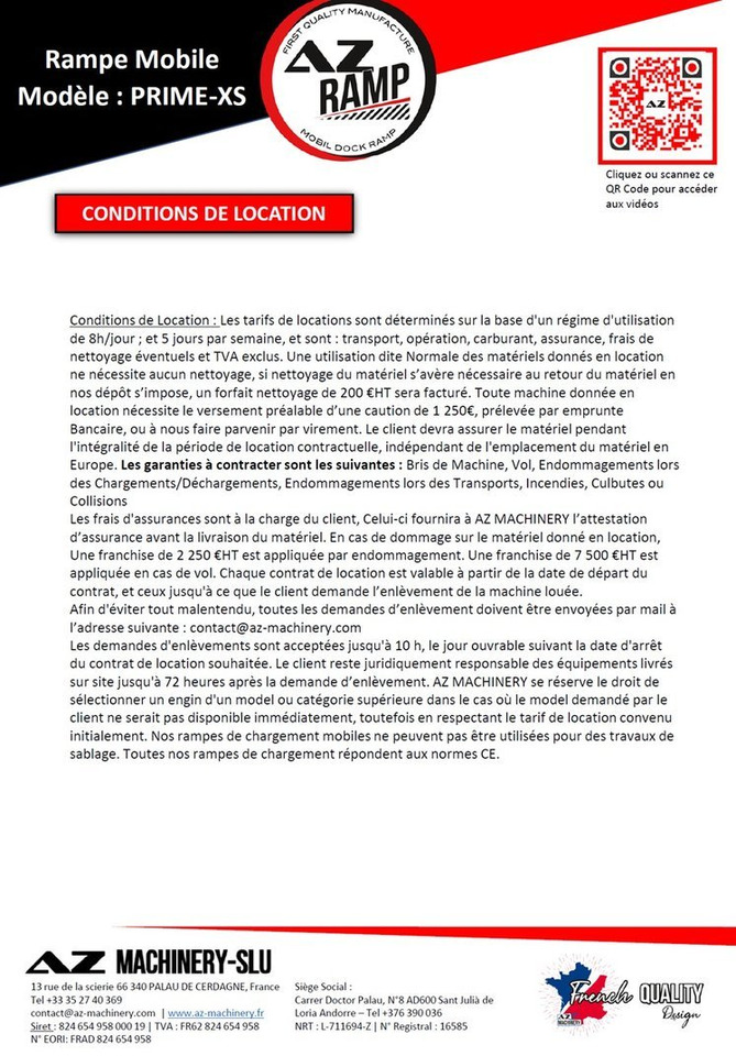 Rampa de carga nuevo **RENTAL** Large Mobile dock ramp, uncouplable AZ RAMP - KING VERSION, BIG FOOT  LLO 20 T: foto 17