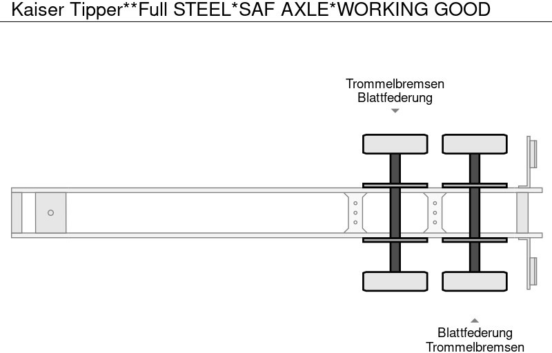 Arrendamiento de Kaiser Tipper**Full STEEL*SAF AXLE*WORKING GOOD Kaiser Tipper**Full STEEL*SAF AXLE*WORKING GOOD: foto 15 Arrendamiento de Kaiser Tipper**Full STEEL*SAF AXLE*WORKING GOOD Kaiser Tipper**Full STEEL*SAF AXLE*WORKING GOOD: foto 15