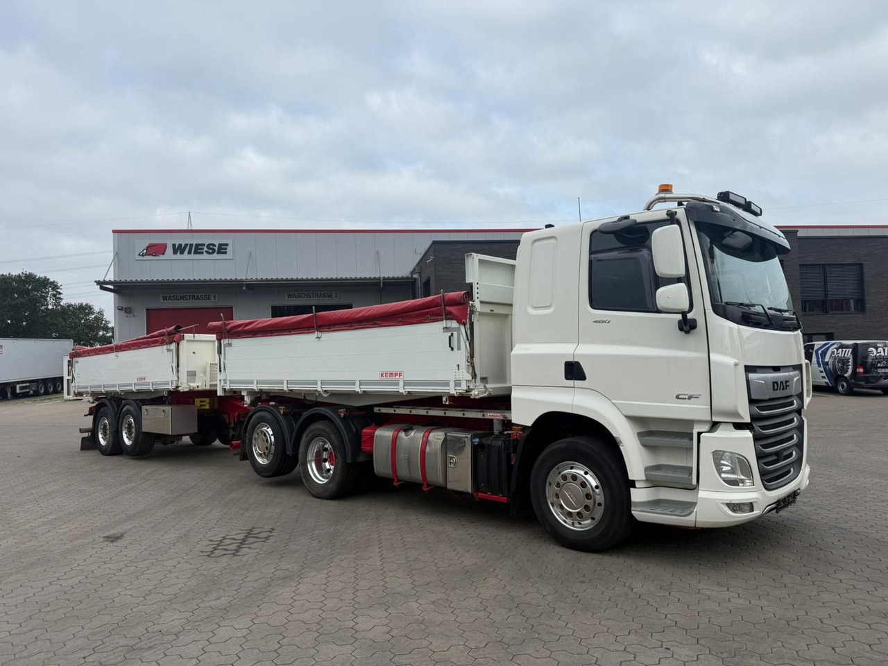 DAF CF 480 FAN 6x2 Dreiseitenkipper Inkl. Anhänger - Camión volquete: foto 1 DAF CF 480 FAN 6x2 Dreiseitenkipper Inkl. Anhänger - Camión volquete: foto 1