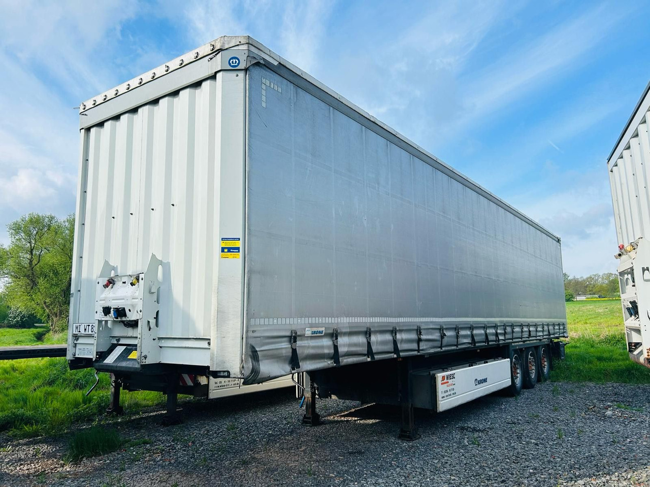 Krone Schiebeplanen Auflieger TÜV Neu - Semirremolque lona: foto 1 Krone Schiebeplanen Auflieger TÜV Neu - Semirremolque lona: foto 1