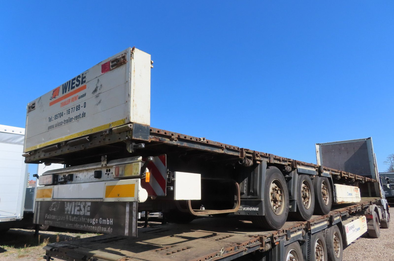 Krone Stahlmattenauflieger mit Bordwände - Semirremolque plataforma/ Caja abierta: foto 4 Krone Stahlmattenauflieger mit Bordwände - Semirremolque plataforma/ Caja abierta: foto 4